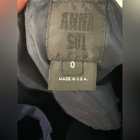 Anna Sui Corset Denim Embroidered‎ Mini Sundress Strapless- Sz 0 - Picture 5 of 12